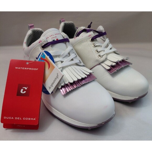 Duca del Cosma Shoes - DUCA DEL COSMA Golf Shoes Women Size 9 Pink/Purple/Glitter
